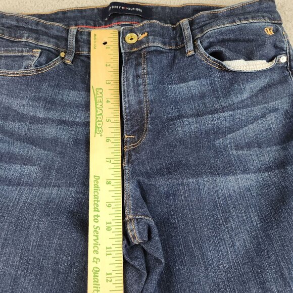 Tommy Hilfiger Women's Size 10 Skinny Modern Sleek Dark Blue Cotton Blend Jeans - Picture 5 of 11